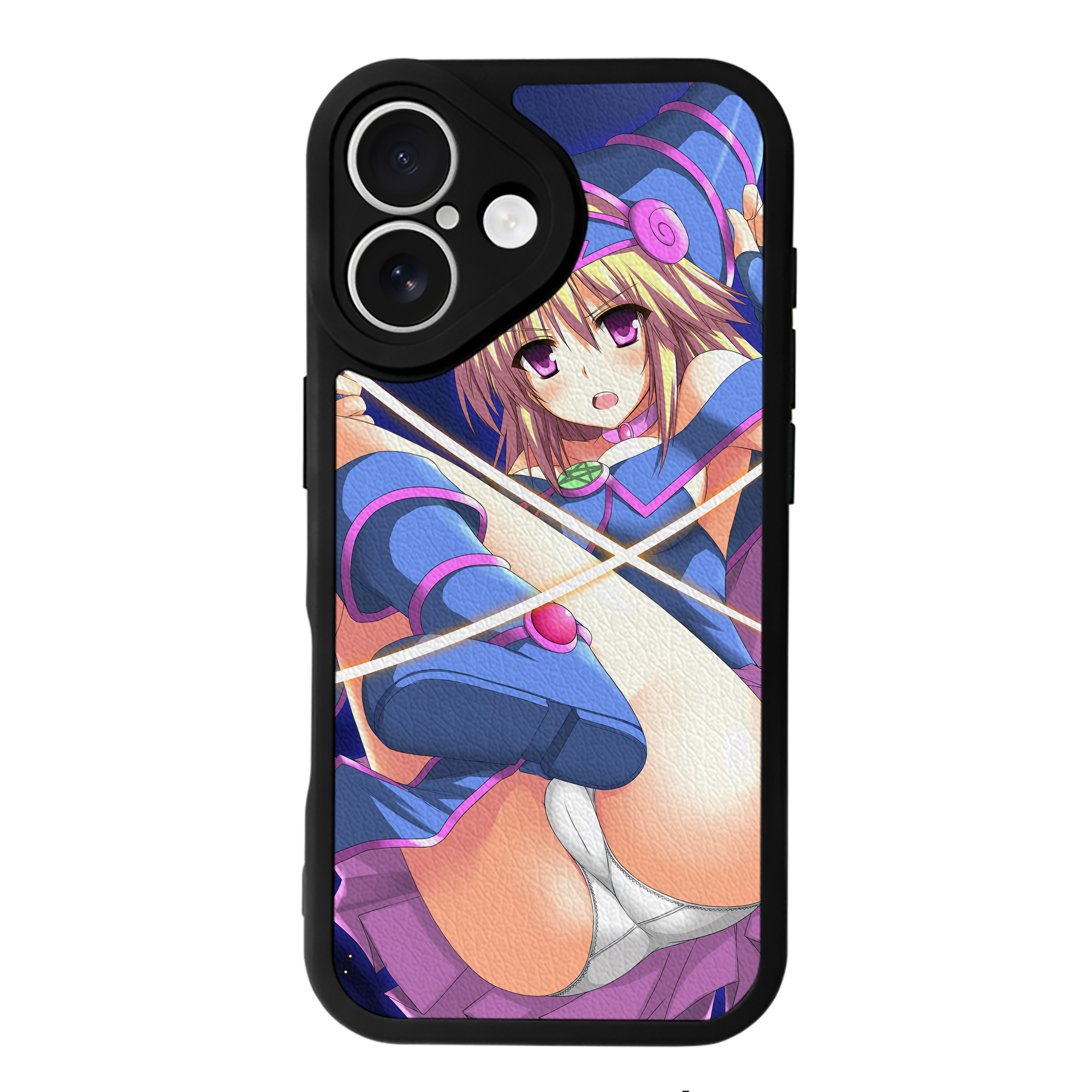 （画像用） 遊☆戯☆王 Yu-Gi-Oh! 【iPhone 16シリーズ対応】シリコンスマホケース（レザー調） 材質：シリコン